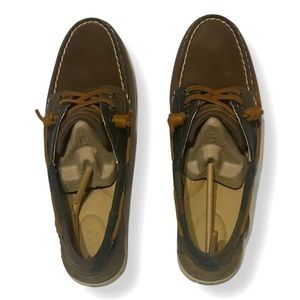 NWT NIB Sperry Top-Sider Songfish Brown/Plaid Women’s 9M